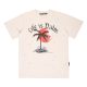 23SS adult Cotton casual Coconut tree print short sleeved Crewneck t shirt Crewneck t apricot 2223