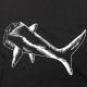 23SS adult Cotton casual Shark print short sleeved Crewneck t shirt Crewneck t black 2225