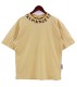 23SS adult Cotton casual Alphabet print short sleeved Crewneck t shirt Crewneck t Ginger yellow 2033