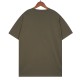 23SS adult Cotton casual Little Bear print short sleeved Crewneck t shirt Crewneck t Military green R140