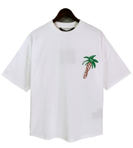 23SS adult Cotton casual Coconut tree Alphabet print short sleeved Crewneck t shirt Crewneck t white 2053