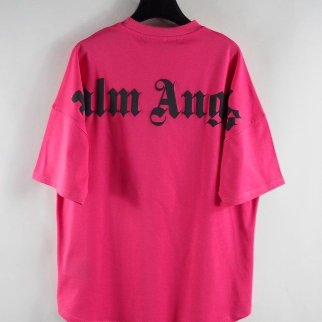 23SS adult Cotton casual Alphabet print short sleeved Crewneck t shirt Crewneck t pink 2001
