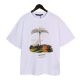 23SS adult Cotton casual Coconut tree print short sleeved Crewneck t shirt Crewneck t white 2052