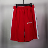 unisex embroidery casual Shorts red 4506
