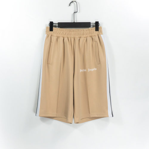 unisex embroidery casual Shorts apricot 4506