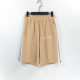 unisex embroidery casual Shorts apricot 4506