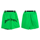 Men's Print casual Shorts Fluorescent Green 8507