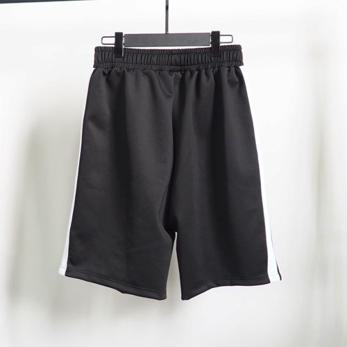 unisex embroidery casual Shorts Black 4506