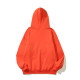 Men's casual cotton Little Bear Embroidery Long sleeve Hoodie Orange beige 3902