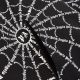Men's casual cotton Spider web print Drawstring Long sleeve Hoodie black 5916