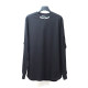 Men's casual cotton Alphabet Print Long sleeve Pullover Tops Casual Round Neck Sweatshirt black 7016