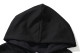 Men's casual cotton Alphabet Plush embroidery Drawstring Pocket Long sleeve Hoodie black 547