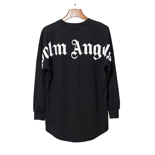 Men's casual cotton Alphabet Print Long sleeve Pullover Tops Casual Round Neck Sweatshirt black 682