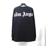 Men's casual cotton Alphabet Print Long sleeve Pullover Tops Casual Round Neck Sweatshirt black 7016