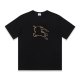 pony pattern 23SS adult 100% Cotton casual Print short sleeved Crewneck t shirt Tees Clothing oversized black