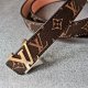 Lady Original l&v Initiales signature genuine leather buckle reversible classics retro belt  2.5cm（ Multiple colors）