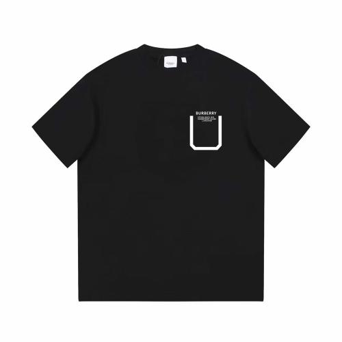 pocket pattern 23SS adult 100% Cotton casual Print short sleeved Crewneck t shirt Tees Clothing oversized black