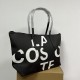 Women's L.12.12 Concept Zip Tote Bag black white