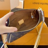 original womens Eva Monogram Brown Chain Bags and Clutches