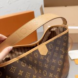 Original Women's Delightful Monogram PM Pivoine Lining Shoulder and Cross Body Bags 39CMX31CM