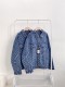 women's Jacquard Denim Chore Coat Blue