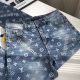 Jacquard Denim 5-Pocket Jeans Blue