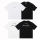 23SS adult 100% Cotton casual Alphabet Print short sleeved Crewneck t shirt black F027