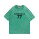 23SS adult 100% Cotton casual Alphabet Print short sleeved Crewneck t shirt green 866