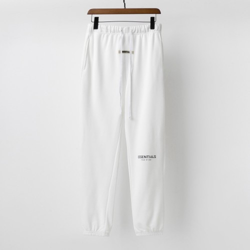 Men's casual print Drawstring pocket Cotton pants white 203