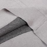 Men's casual cotton Alphabet jacquard Pocket Long sleeve Hoodie grey 101