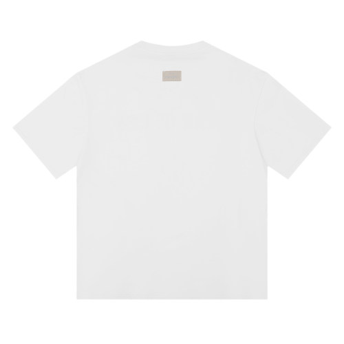 23SS adult 100% Cotton casual Alphabet Print short sleeved Crewneck t shirt white F063