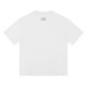 23SS adult 100% Cotton casual Alphabet Print short sleeved Crewneck t shirt white F063