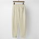 Men's casual print Drawstring pocket Cotton pants apricot 203