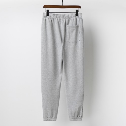 Men's casual embroidery Drawstring pocket Cotton pants grey 203