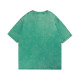 23SS adult 100% Cotton casual Alphabet Print short sleeved Crewneck t shirt green 866