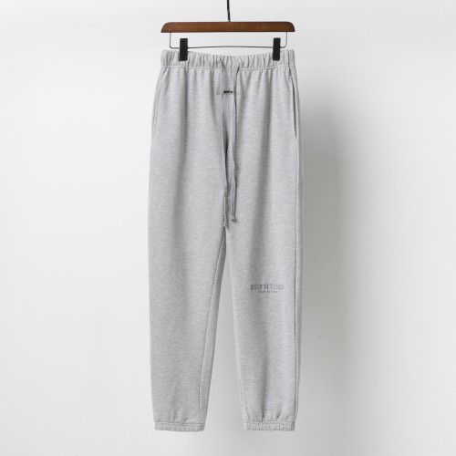 Men's casual embroidery Drawstring pocket Cotton pants grey 203