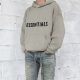 Men's casual cotton Alphabet jacquard Pocket Long sleeve Hoodie grey 101