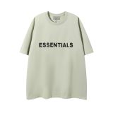 23SS adult Cotton casual Alphabet Print short sleeved Crewneck t shirt light green FG-20