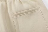 Men's casual print Drawstring pocket pants apricot FG305