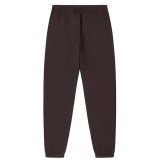 Men's casual Print  Drawstring pocket pants maroon FG-311