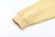 Men's casual cotton Alphabet Print Pocket Long sleeve Hoodie yellow 936