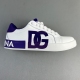 Portofino DG Printed Napa calf leather sneakers White Purple