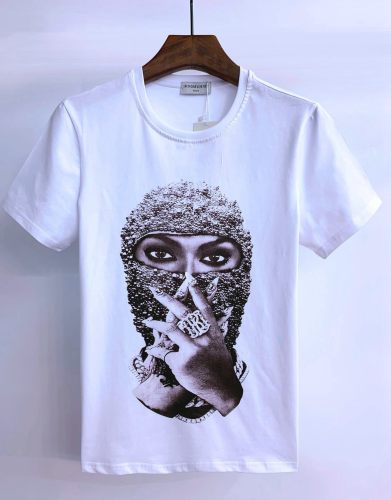 23SS adult Cotton casual Print short sleeved Crewneck t shirt Tees Clothing oversized white 8396
