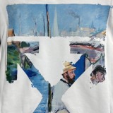 Monet Oil Painting Crew Neck Sweater