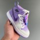 high top kid shoes Gradient purple