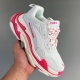Triple S Fluo Pink White