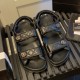 Women'Roman thick sole casual sandals black 8888-1