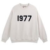 Men's casual cotton Alphabet Print Long sleeve Sweatshirt apricot 2219