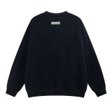 Men's casual cotton Alphabet Print Long sleeve Sweatshirt black 2219