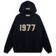 Men's casual cotton digit Print Long sleeve hoodies black 2220